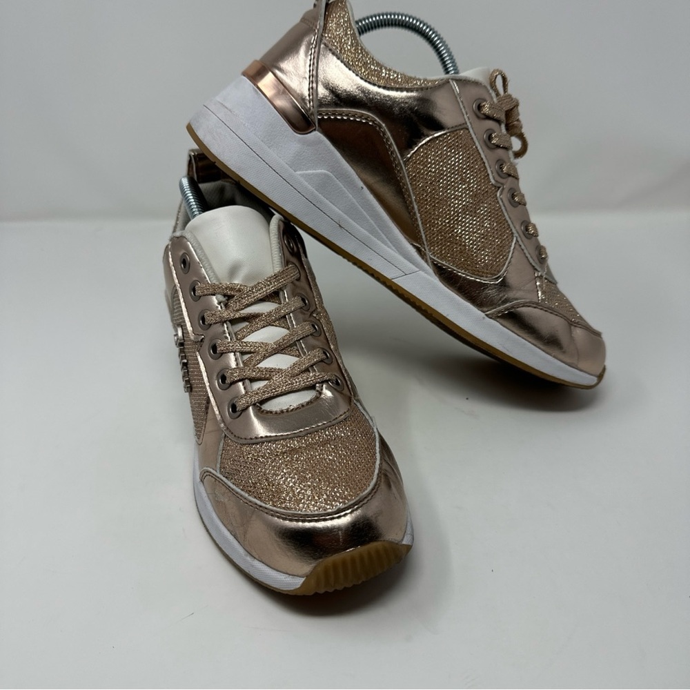 Juicy Couture Enchanter Rose Gold Glitter Y2K Womens Sneaker Sz 9.5